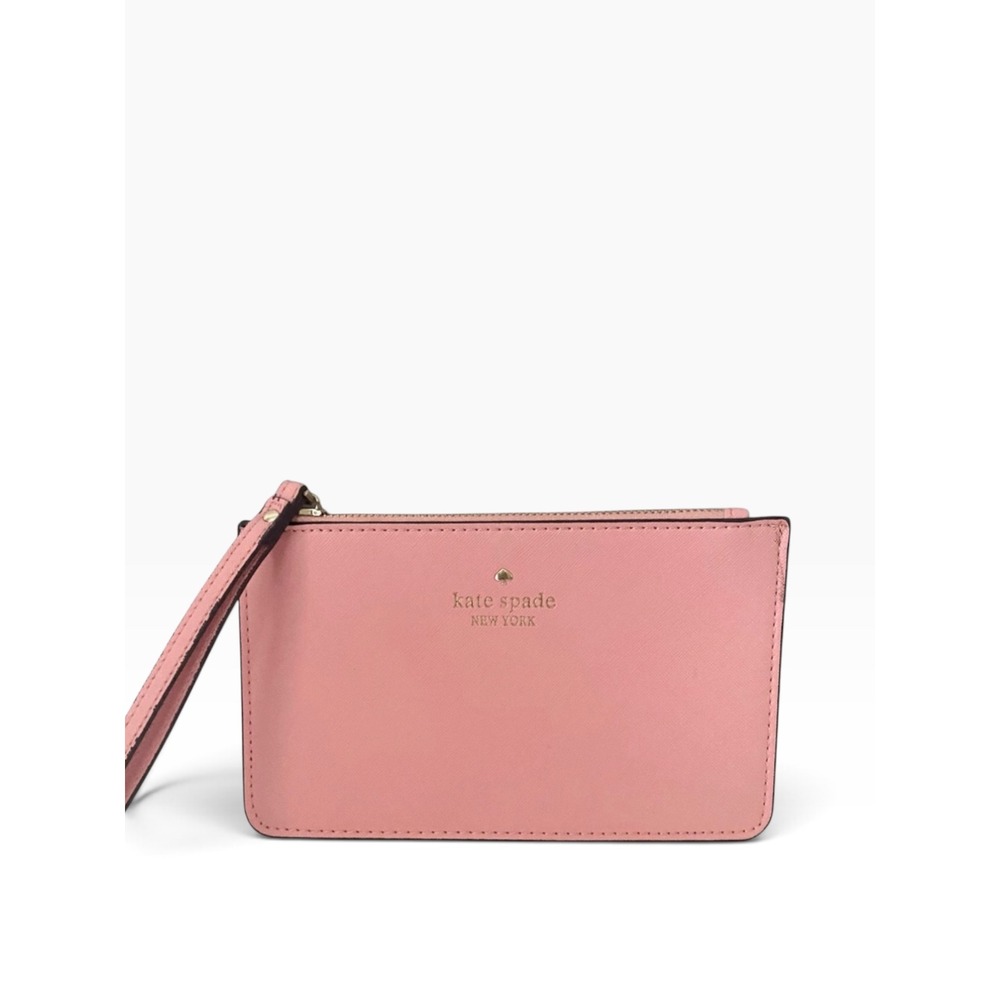 NWT Kate Spade New York Flat Zip Wristlet
Clutch - Blush Pink Saffiano Leather
